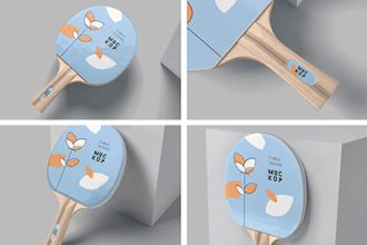 Table Tennis Racket Mockups